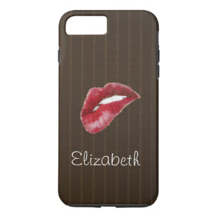 Simple Personalised Black Red Lips Case-Mate iPhon iPhone 8 Plus/7 Plus Case