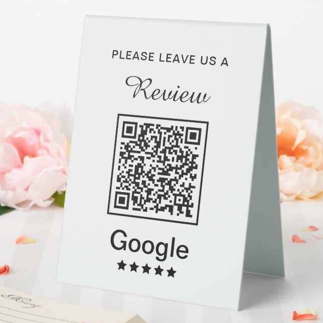 Simple Personalised Business Leave a Review (In SItu (Wedding))