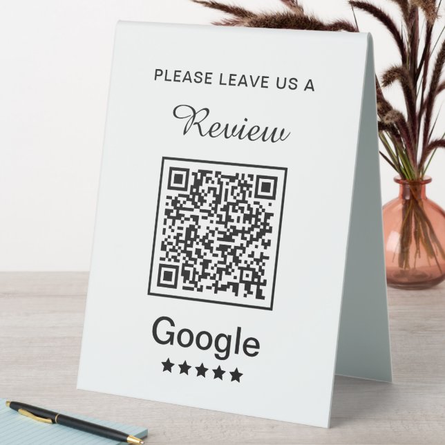 Simple Personalised Business Leave a Review (In SItu (Table))
