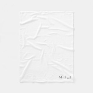 Simple Personalised Custom Made Name for everyone Fleece Blanket