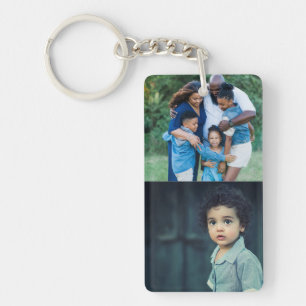 Simple Personalised Family Photo Collage Key Ring