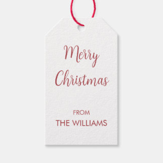 Simple Personalised Holiday Gift Tags