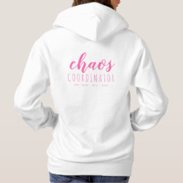 Simple Personalised Hoodie for Mum | Neon Pink
