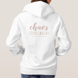Simple Personalised Hoodie for Mum | Rose Gold