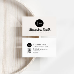 Simple personalised logo business card