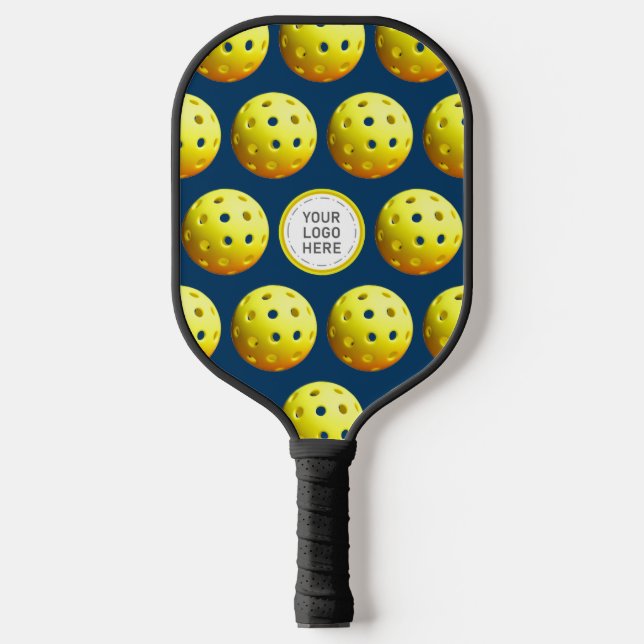 Simple Personalised Logo Pattern Custom Colour Pickleball Paddle (Front)