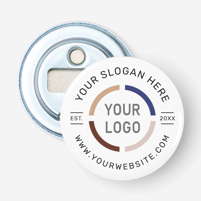 Simple personalised monogram and name bottle opene opener (Front)