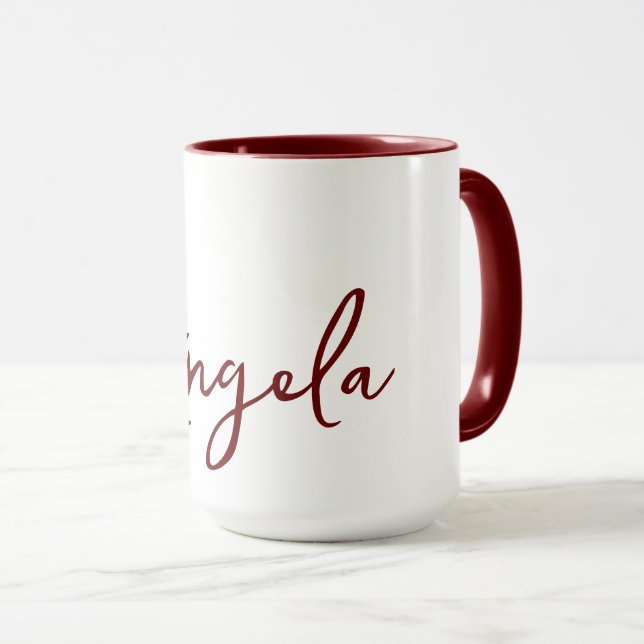 Simple Personalised  Mug (Front Right)