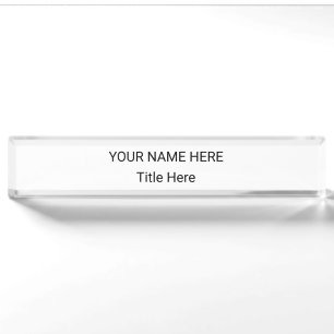 Simple Personalised Name Plate & Desk Sign