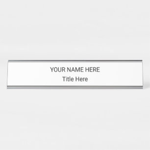 Simple Personalised Name Plate & Desk Sign