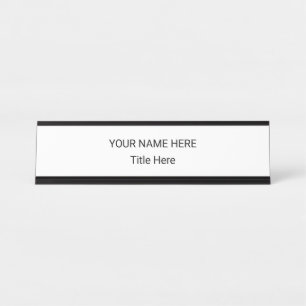 Simple Personalised Name Plate & Desk Sign