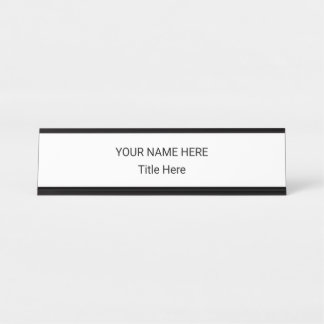 Simple Personalised Name Plate & Desk Sign