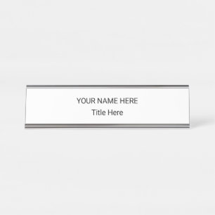 Simple Personalised Name Plate & Desk Sign
