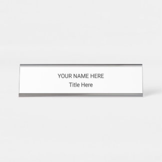 Simple Personalised Name Plate & Desk Sign