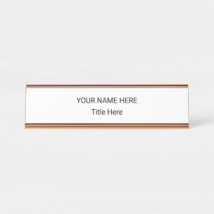 Simple Personalised Name Plate & Desk Sign