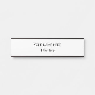 Simple Personalised Name Plate & Hanging Sign