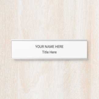 Simple Personalised Name Plate & Hanging Sign
