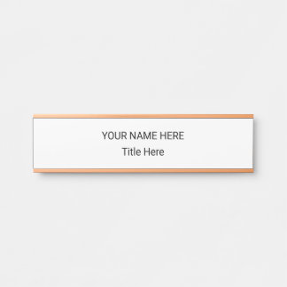 Simple Personalised Name Plate & Hanging Sign