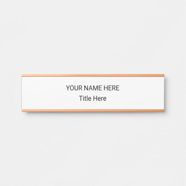 Simple Personalised Name Plate & Hanging Sign (Front)