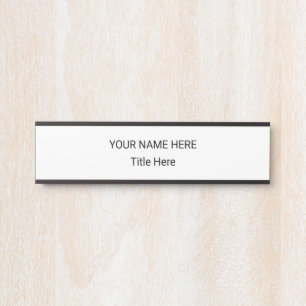 Simple Personalised Name Plate & Hanging Sign
