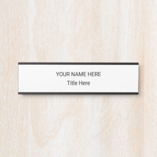Simple Personalised Name Plate & Hanging Sign