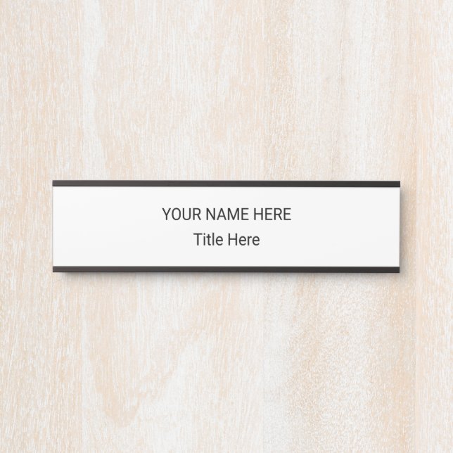 Simple Personalised Name Plate & Hanging Sign (Front)