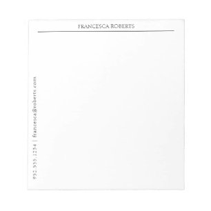 Simple Personalised Notepad