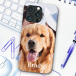 Simple Personalised Photo Name  Case-Mate iPhone Case<br><div class="desc">Now you can carry your best friend with you wherever you go with this custom photo iPhone case . This photo with personalised name design is trendy, elegant, cool and cute. Customise with your favourite photo and your name to personalise . Perfect for pet dog photo, family photo, or kids...</div>