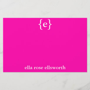 Simple Personalised Stationary Stationery