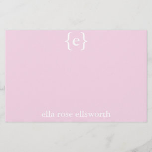 Simple Personalised Stationary Stationery