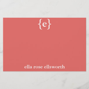 Simple Personalised Stationary Stationery