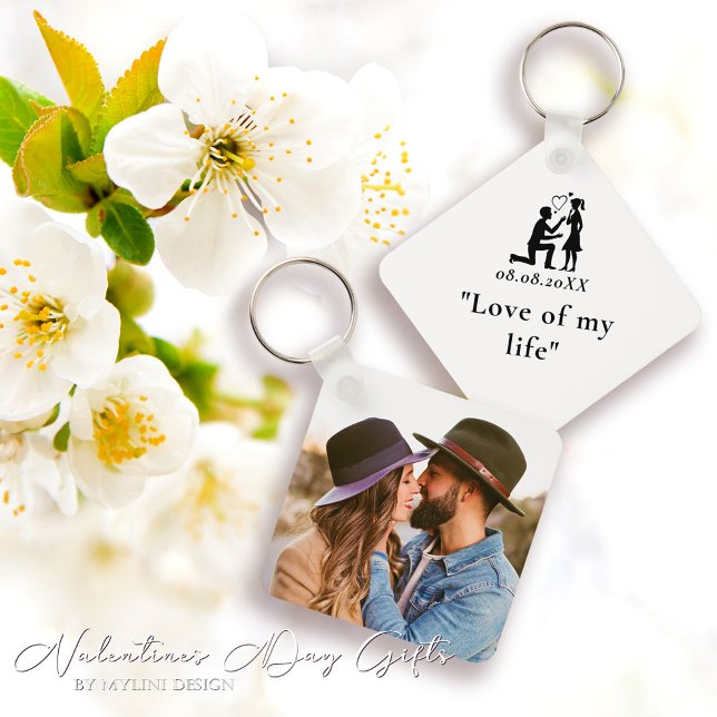 Simple Personalised Text and Photo Key Ring (Creator Uploaded)