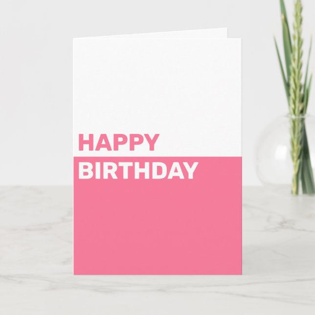 Simple Personalized Birthday Card (Front)