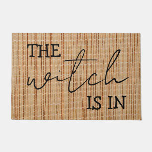 Simple Personalized The Witch Is In Funny  Doormat