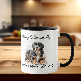 Simple Pet Bernese Mountain Dog Personalise Mug
