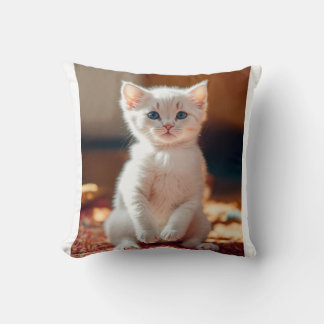 Simple Pet Cat Throw Pillow