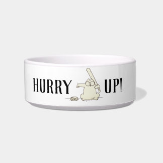 Simple Pet Dog Personalised Food Water Ceramic Bow Bowl