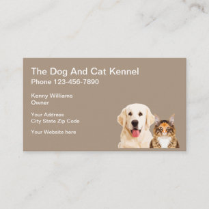 Simple Pet Kennel Business Card