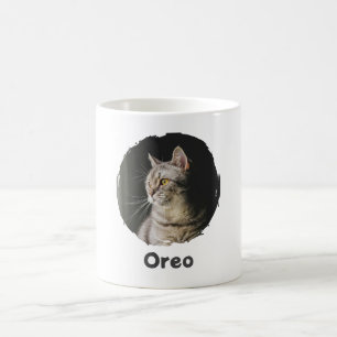 Simple Pet Name Minimalist Cat Lovers Coffee Mug