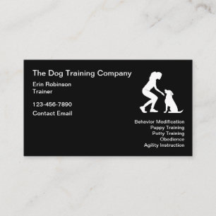 Simple Pet Training Theme Business Cards New