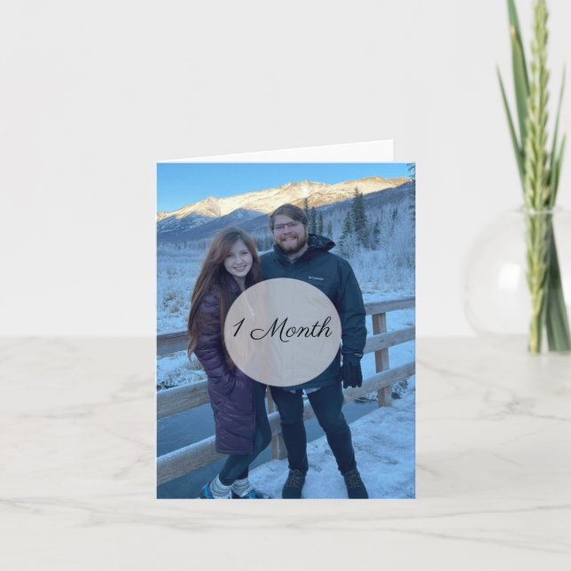 Simple Photo Anniversary Card (Front)