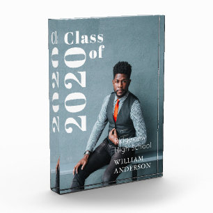 Simple Photo Bold Graduation Photo Block