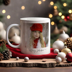 Simple Photo Calligraphy Script Name Personal Mug