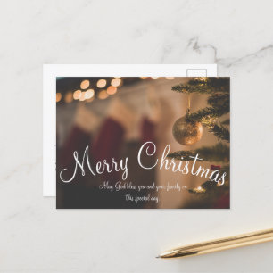 Simple Photo Christmas Day Postcard