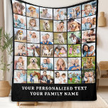 Simple Photo Collage Black Personalised 36 Picture Fleece Blanket<br><div class="desc">Cosy Memories Photo Collage Blanket Wrap yourself in warmth and cherished memories with our Cosy Memories Photo Collage Blanket. This beautifully crafted blanket is designed to showcase 36 of your favourite photos, making it the perfect personalised keepsake for any occasion. Key Features Modern and Simple Design: Our blanket features a...</div>