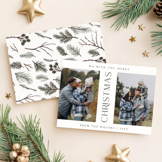 Simple Photo Collage Christmas Card (Creator Uploaded)