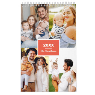 Simple Photo Collage Family 2022 Calendar