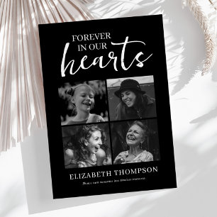 Simple Photo Collage Funeral Thank You Card