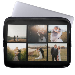 Simple Photo Collage Modern Laptop Sleeve