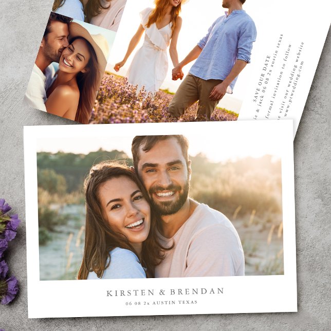 simple photo collage wedding save the date (Creator Uploaded)
